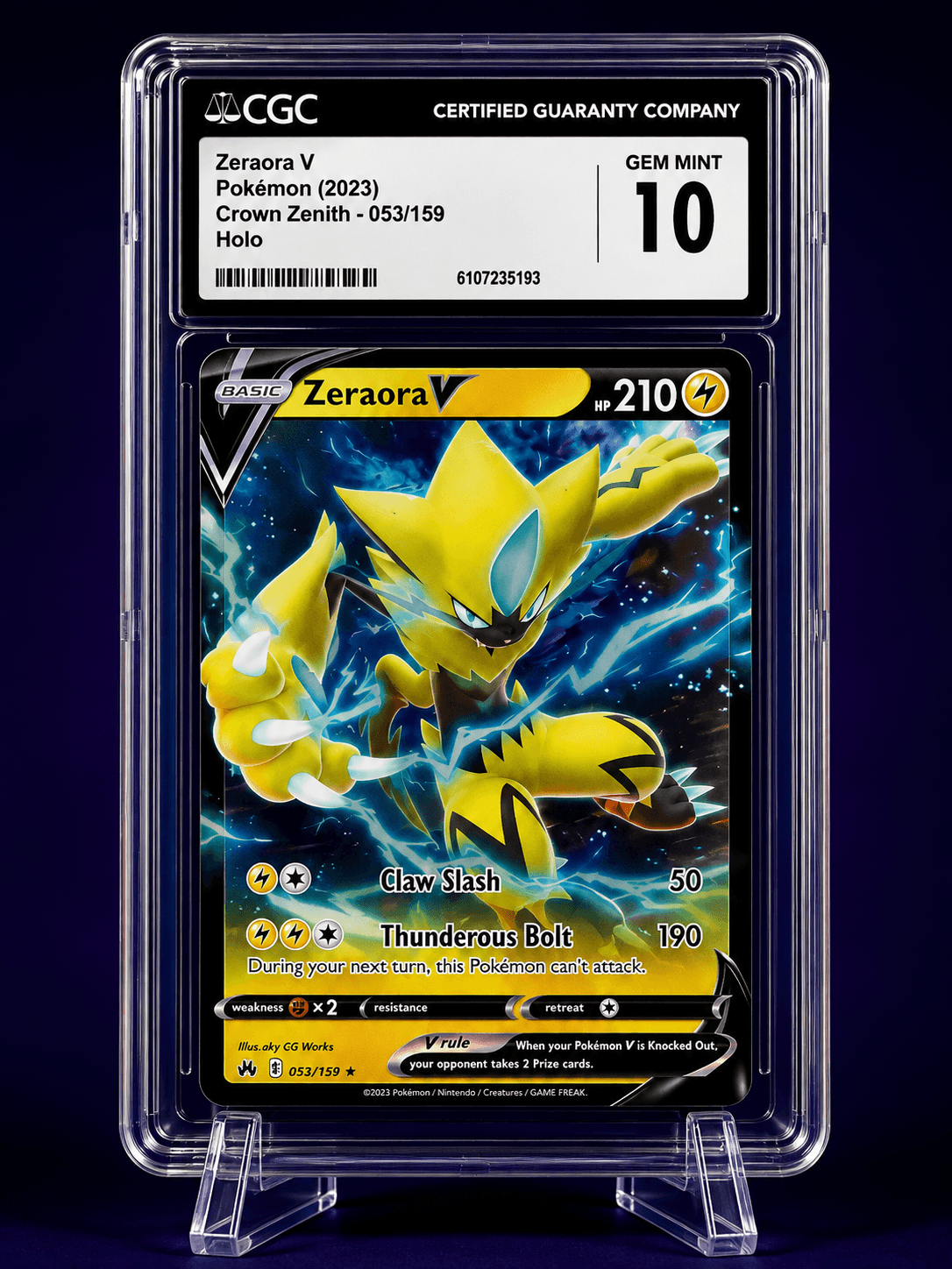2023 ZERAORA V CRON ZENITH 053/159