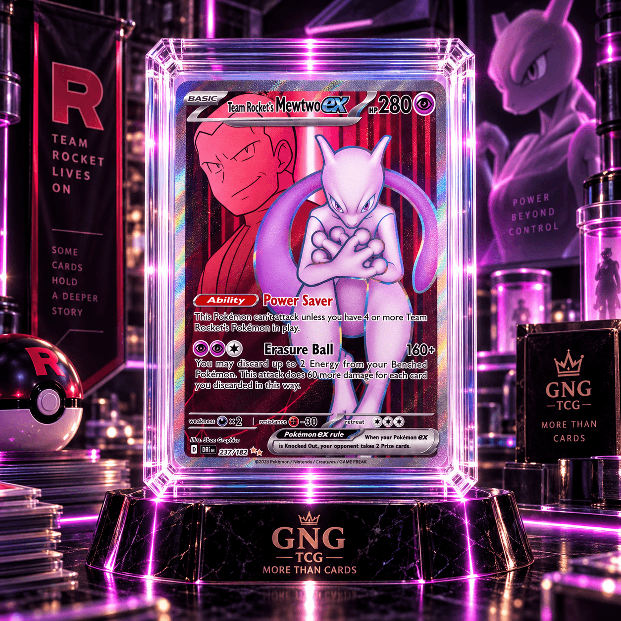 TEAM ROCKET'S MEWTWO EX UR 213-182
