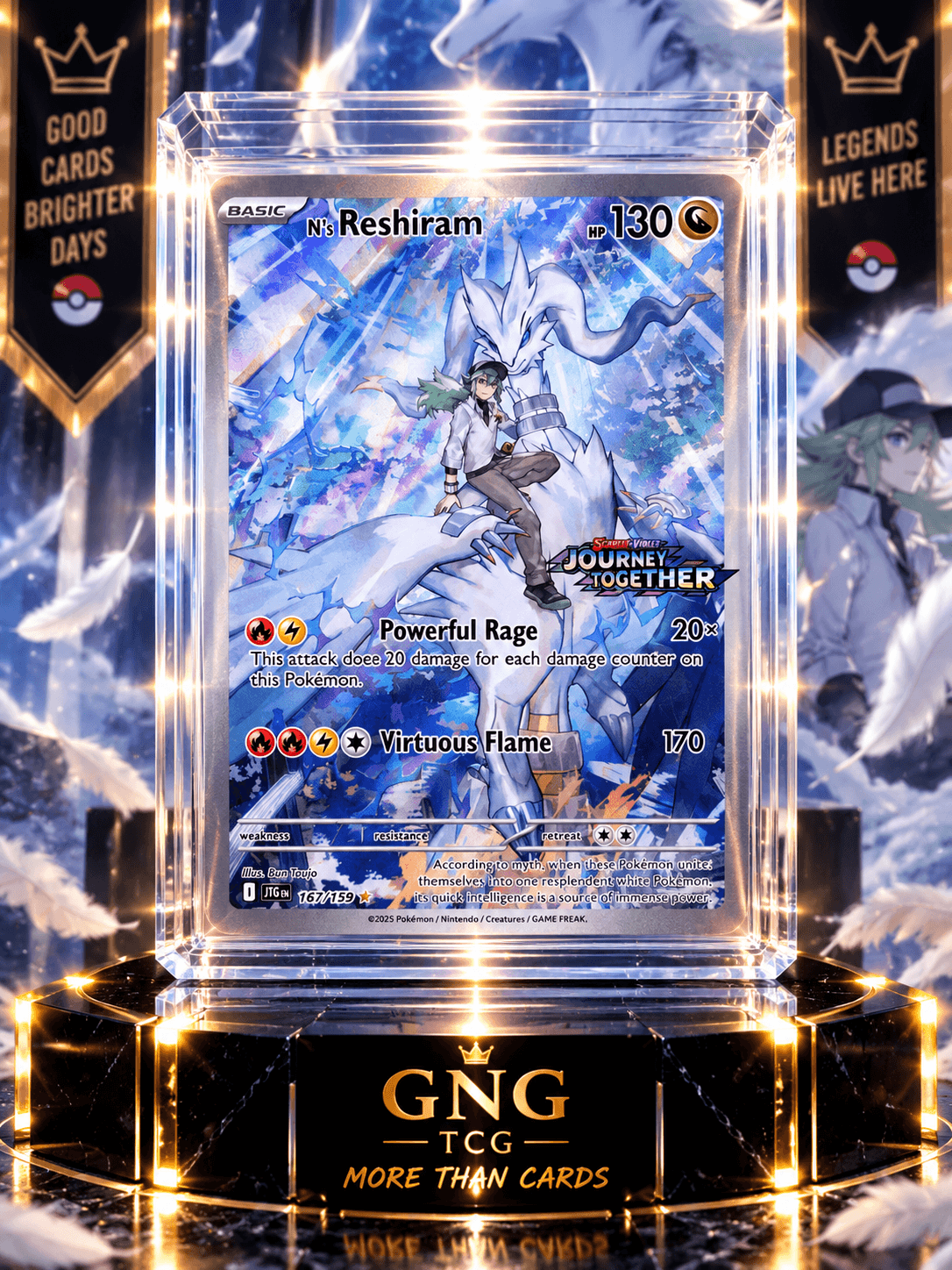 N'S RESHIRAM IR 167-159 STAMPED