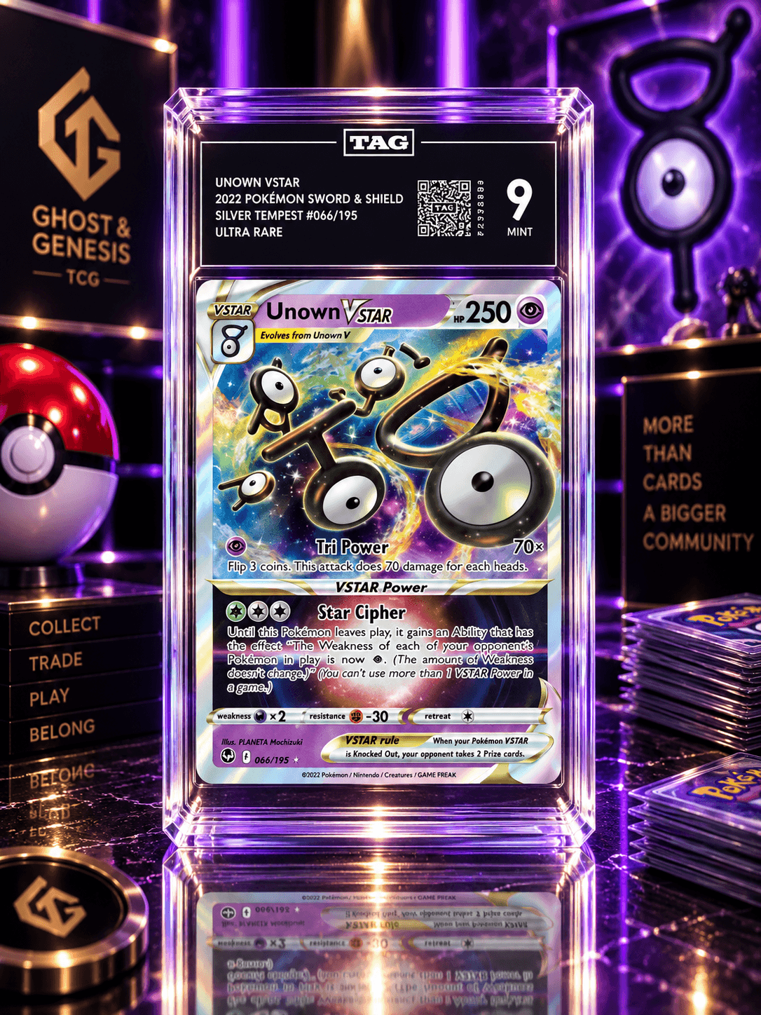 2022 UNOWN VSTAR UR SILVER TEMPEST