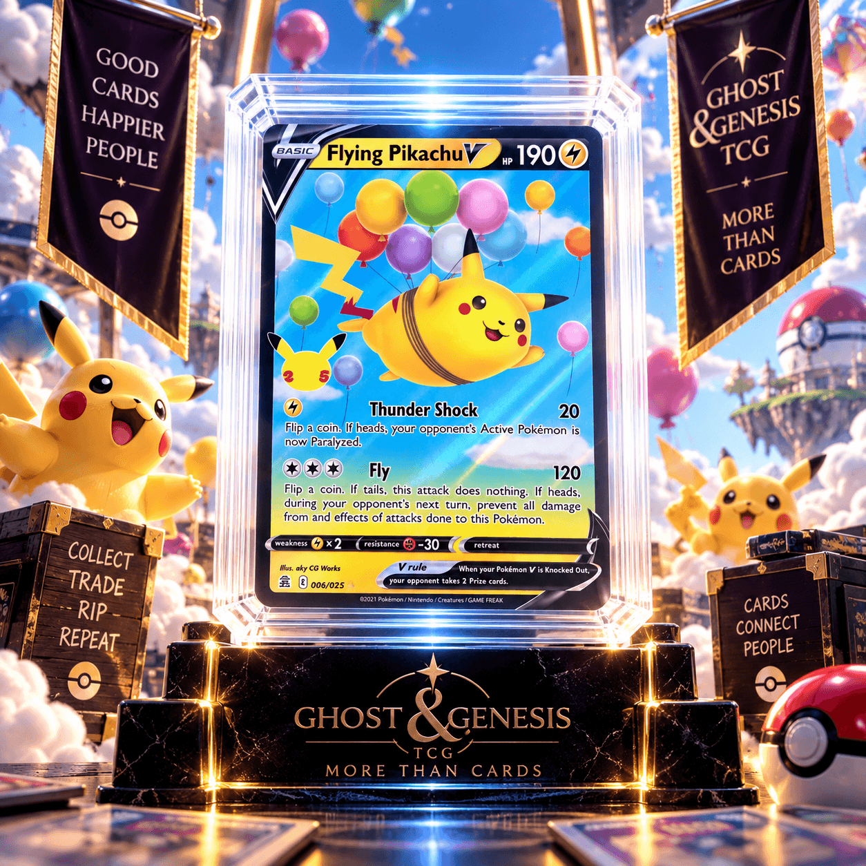FLYING PIKACHU V 006-025