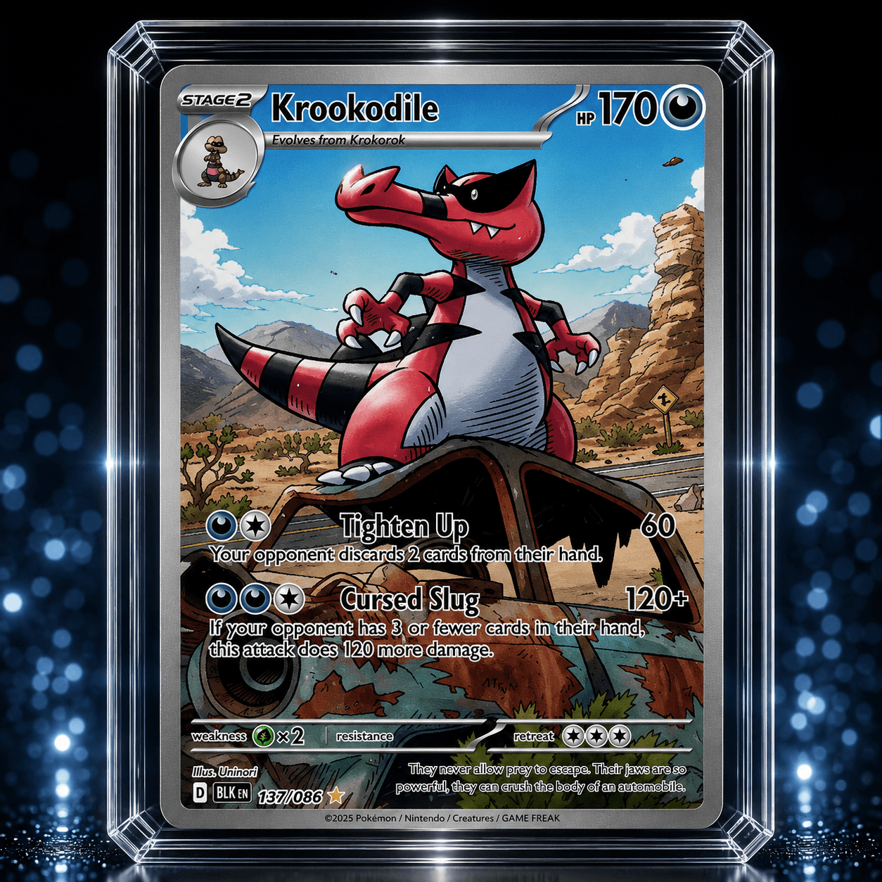 KROOKODILE IR BLK 137-086