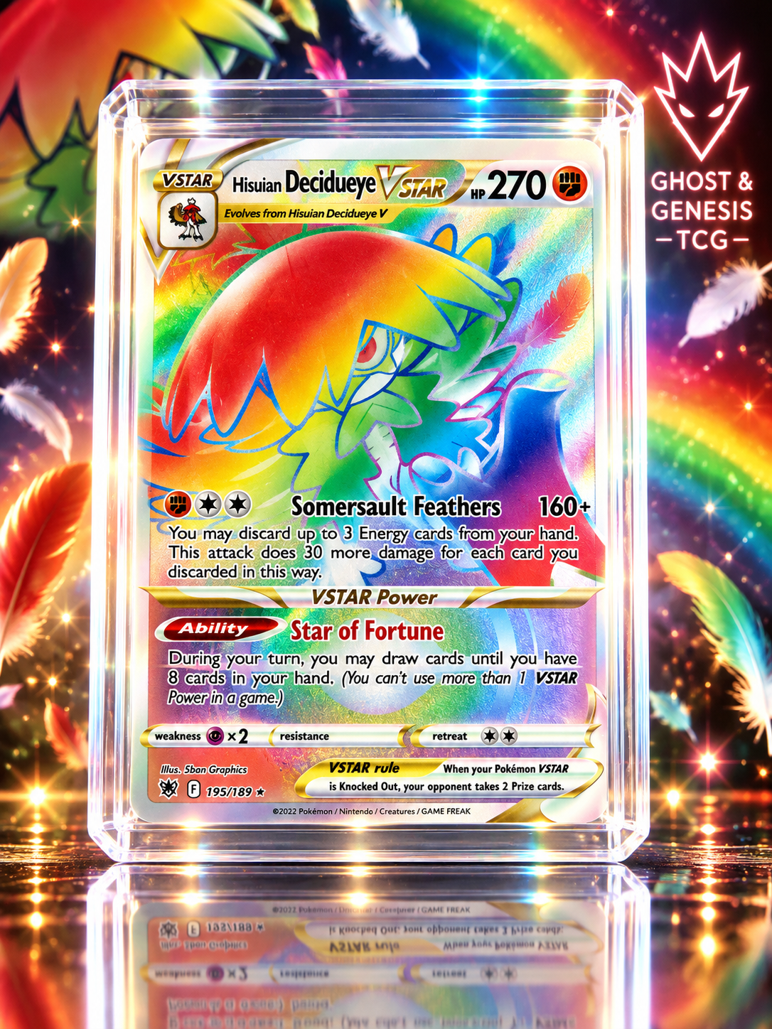 HISUIAN DECIDUEYE VSTAR 195-189