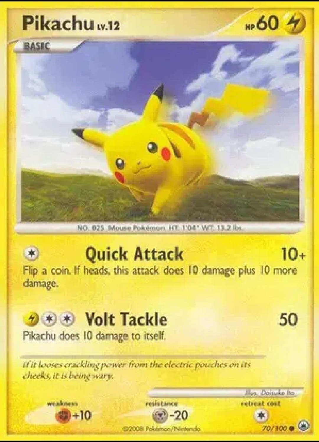 PIKACHU LV.12 70-100