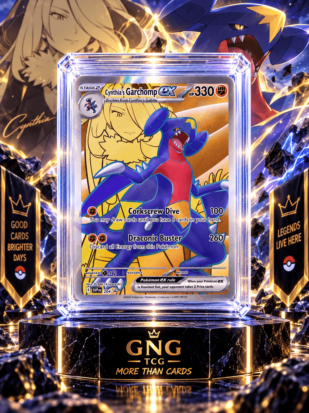 CYNTHIA'S GARCHOMP EX 204 PROMO